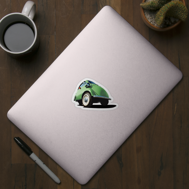 Isetta bubble car in green by candcretro